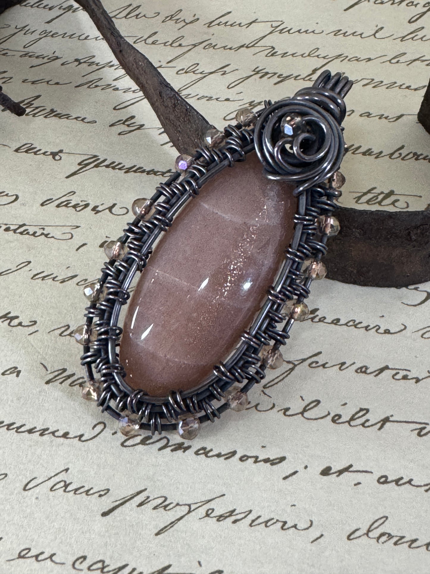 Bold Chocolate Moonstone Creation🌟