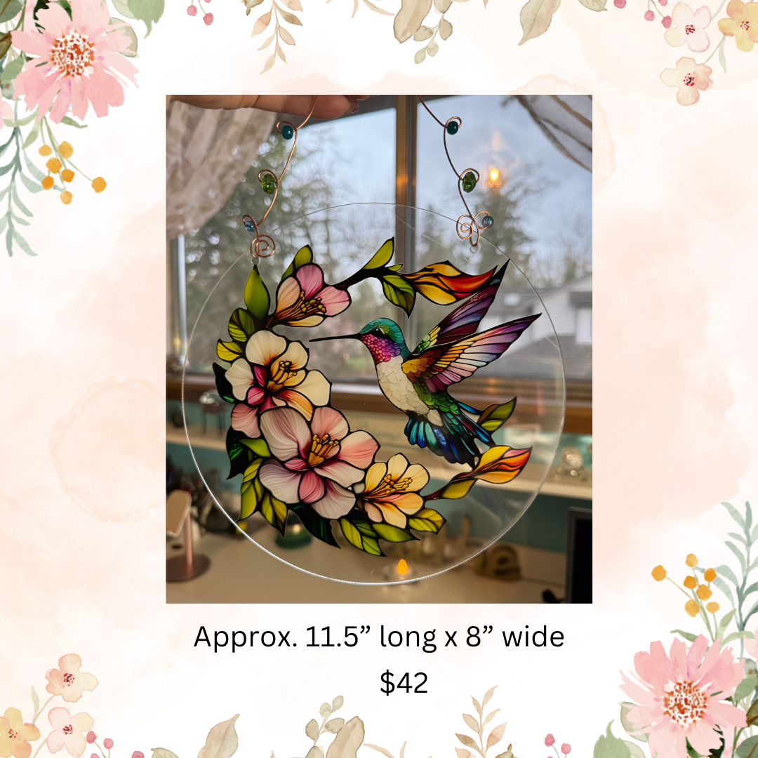 Vibrant Garden/ Window Disc- Birds & Owls