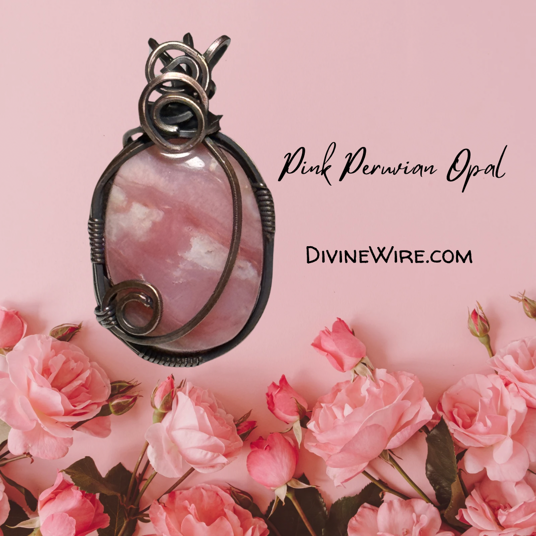 Pink Peruvian Opal Pendant