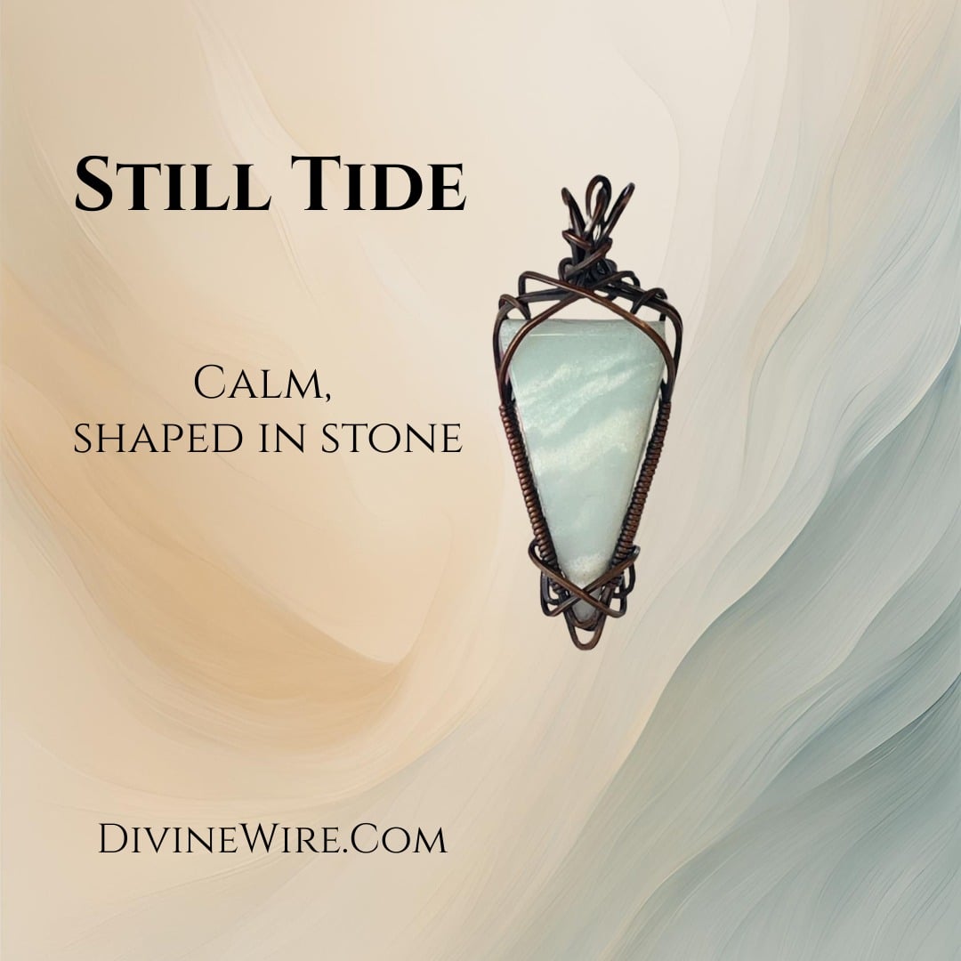 Still Tide- Aquamarine Pendant