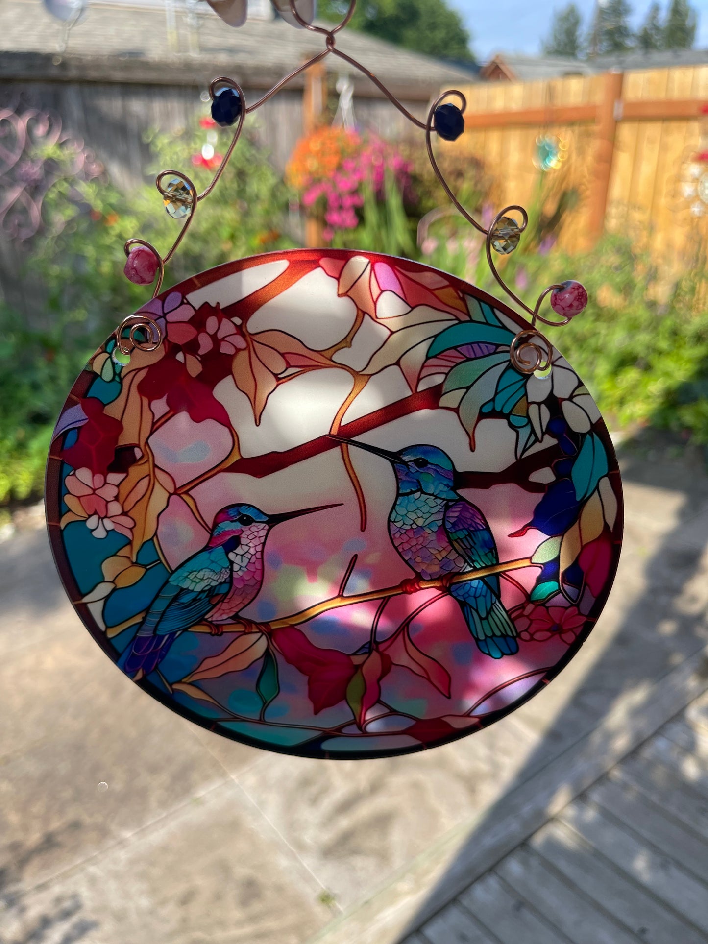 Vibrant Garden/ Window Disc- Birds & Owls