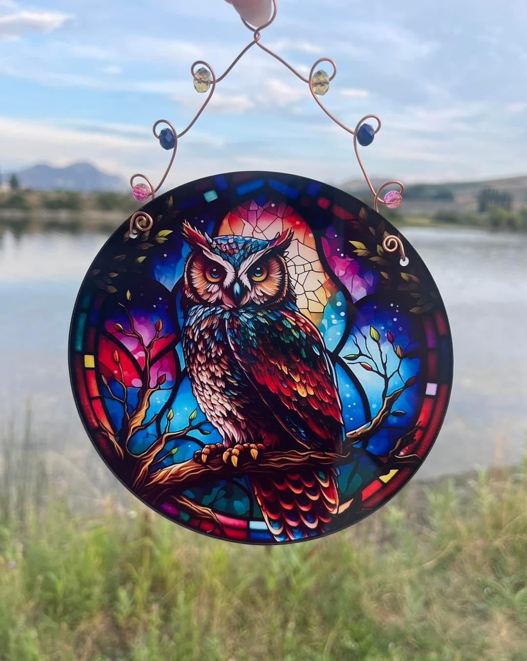 Vibrant Garden/ Window Disc- Birds & Owls