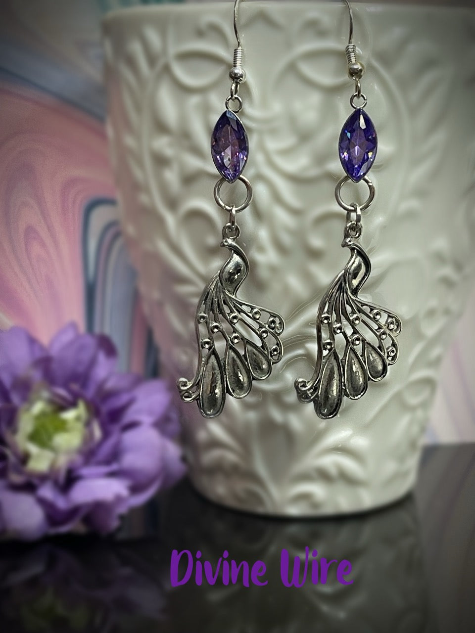 Amethyst Peacock Set