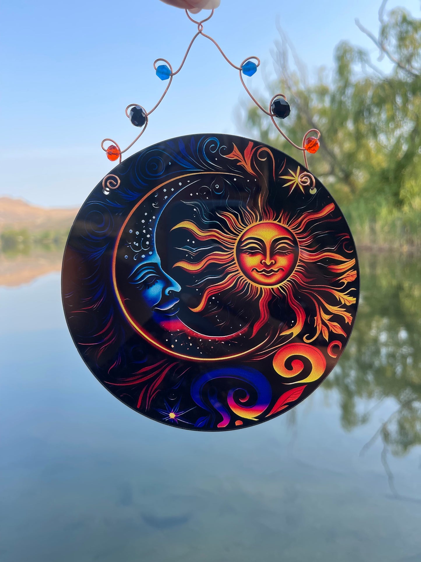 Vibrant Garden Disc- Sun/Moon & other