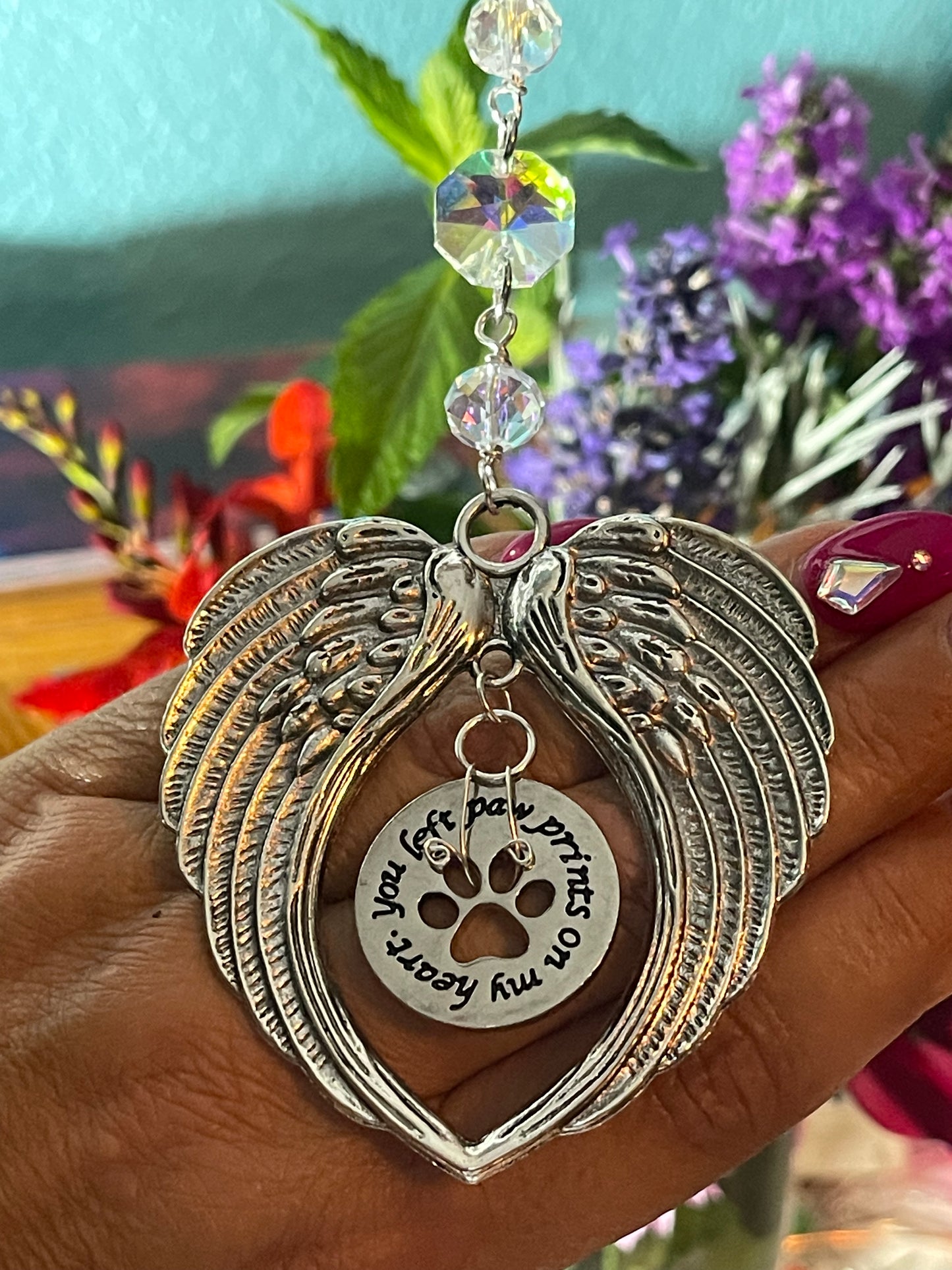 Pet Memorial Crystal Suncatcher🐾