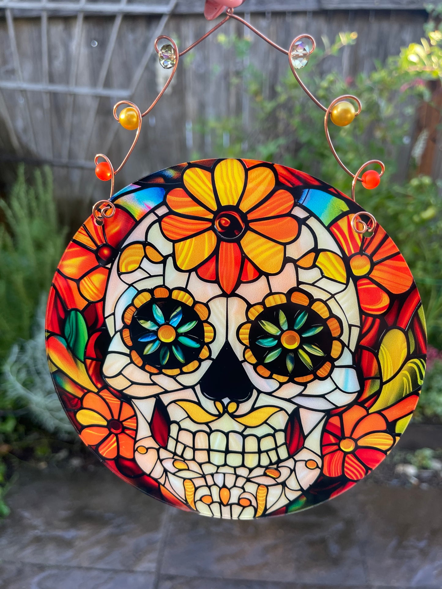 Vibrant Garden Disc- Sun/Moon & other