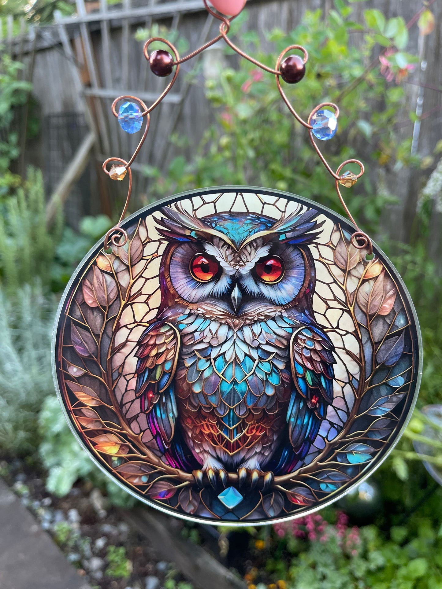 Vibrant Garden/ Window Disc- Birds & Owls