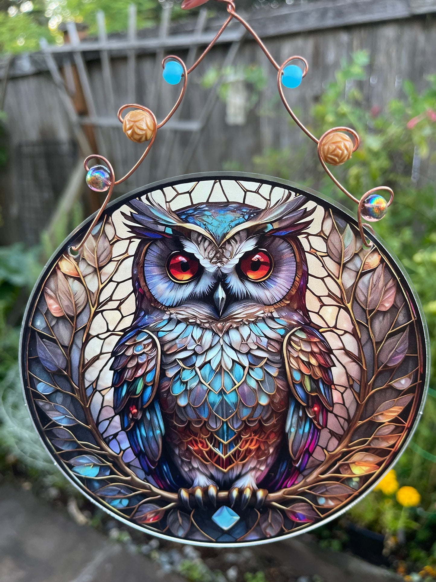 Vibrant Garden/ Window Disc- Birds & Owls