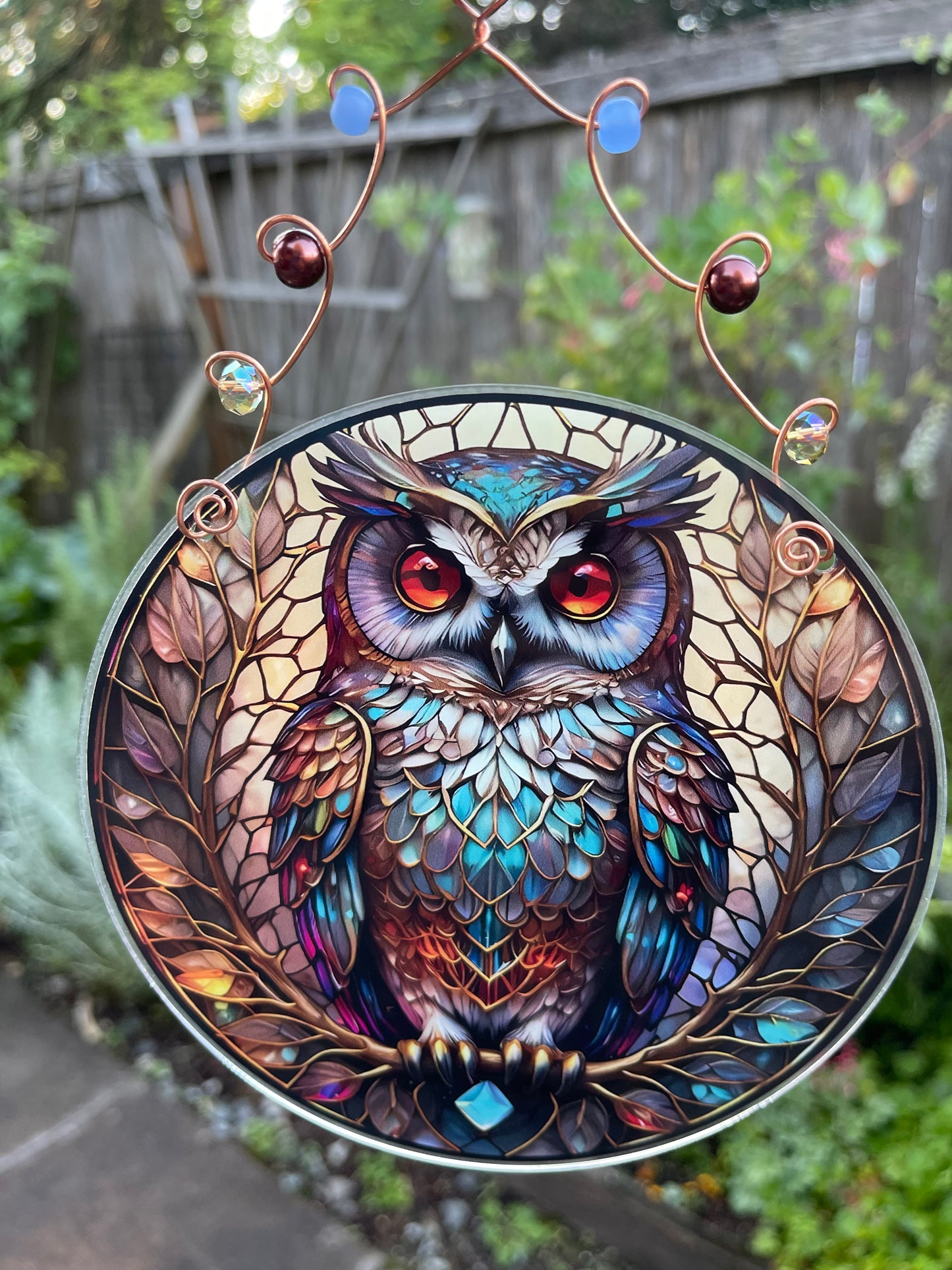 Vibrant Garden/ Window Disc- Birds & Owls