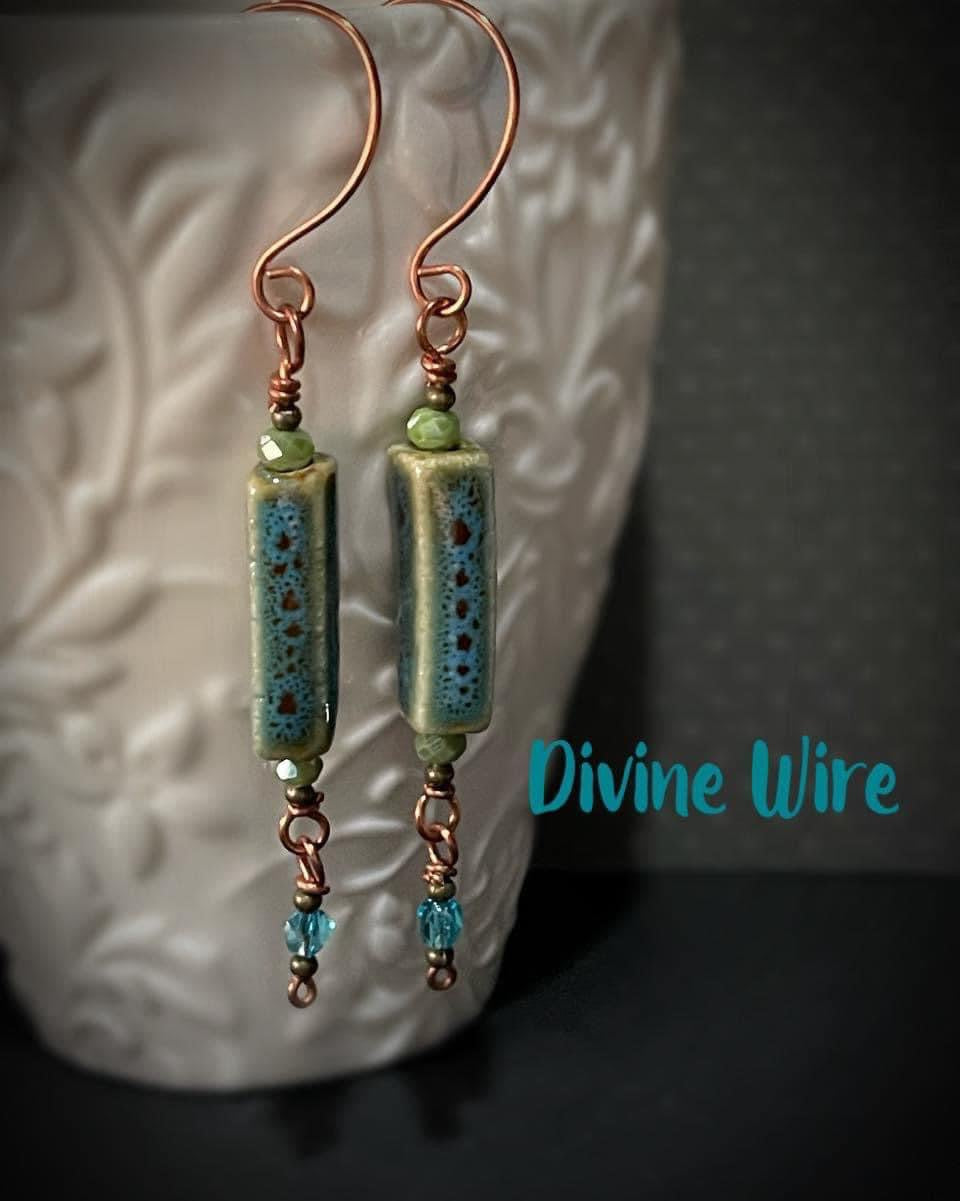 Cool Ceramic Bead Earrings