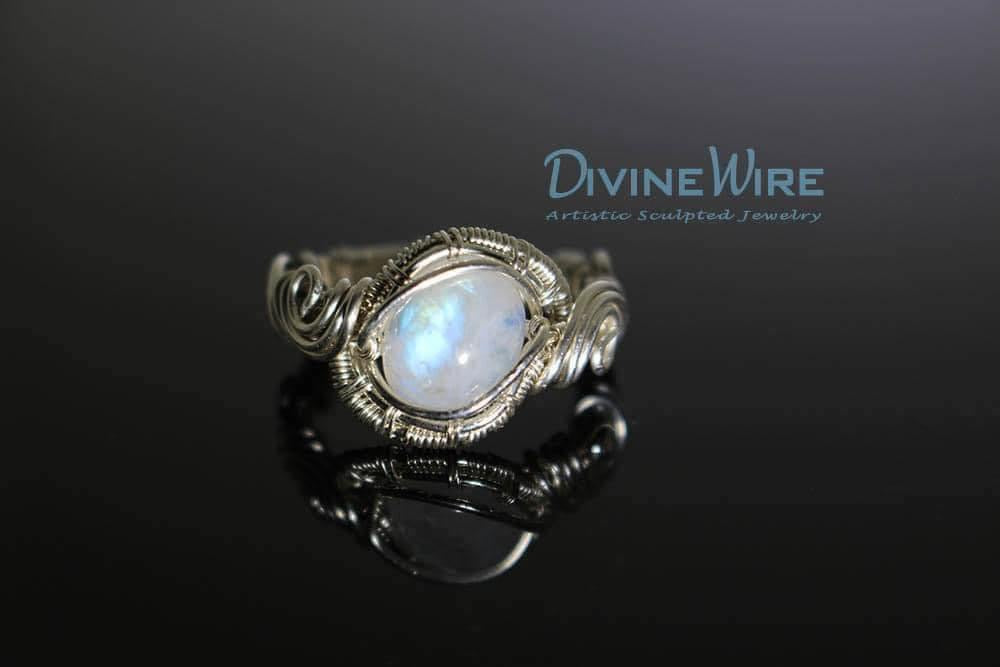 Moonstone Sterling Silver Ring