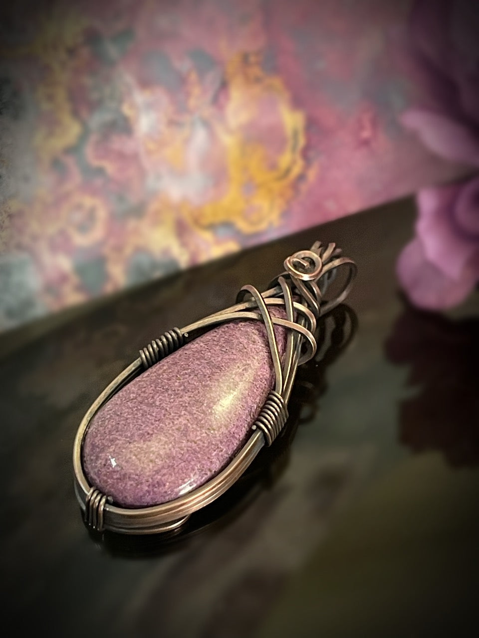 Lilac Lepidolite Necklace